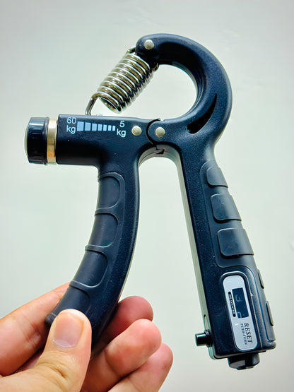 Premium Adjustable Hand Gripper with Counter (5–60kg)