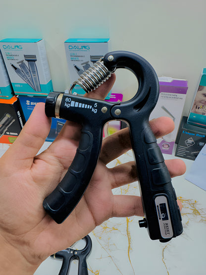 Premium Adjustable Hand Gripper with Counter (5–60kg)